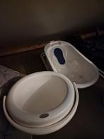Babybadje met ligbedje, tummy tub en standaard, Gebruikt, Badje, Standaard, Ophalen