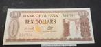 Guyana 10 Dollar Biljet 1992 P023f UNC, Ophalen of Verzenden, Zuid-Azië, Los biljet
