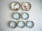 7 Antieke porseleinen onderzetters Art Nouveau, Ophalen of Verzenden