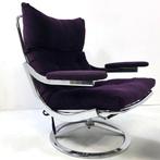 Leolux vintage recliner inc. voetenbankje Nederlands design, Huis en Inrichting, Fauteuils, Ophalen, Gebruikt, 75 tot 100 cm, Metaal
