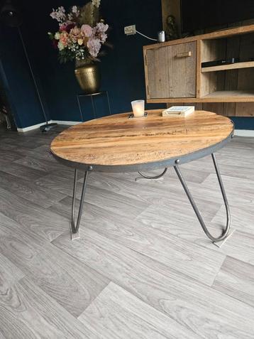 Industriële Salontafel Ovaal