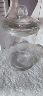 Mooie glazen snoeppot, ook voor decoratie stolp, Ophalen of Verzenden, Gebruikt