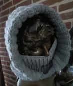 Gehaakte WOLLEN balaclava bivakmuts. Muts en sjaal in één!, Ophalen of Verzenden, Nieuw, Muts
