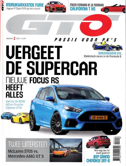 GTO 2 2016: BMW M2 - Ford Focus RS - Jeep Grand Cherokee SRT, Boeken, Auto's | Folders en Tijdschriften, Gelezen, Algemeen, Ophalen of Verzenden