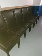 set van 6 eetkamerstoelen, Huis en Inrichting, Stoelen, Gebruikt, Bruin, Koloniaal, Vijf, Zes of meer stoelen