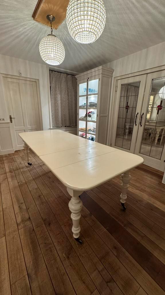 Rofra Home eettafel massief eikenhout, uitschuifbaar, Huis en Inrichting, Tafels | Eettafels, Gebruikt, 100 tot 150 cm, 150 tot 200 cm