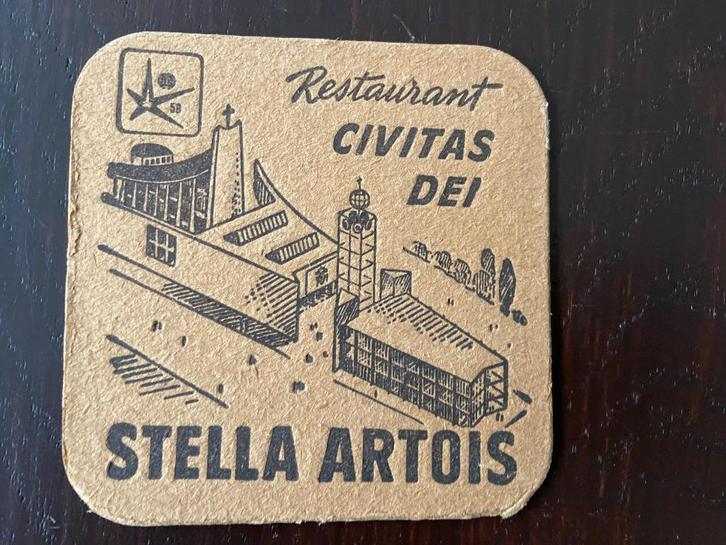Stella Artois bierviltjes jaren 50 en later, Verzamelen, Biermerken, Gebruikt, Viltje(s), Stella Artois, Ophalen of Verzenden