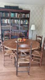 Massief houten ronde eettafel kloostertafel, Huis en Inrichting, Ophalen, Rond, 100 tot 150 cm, 100 tot 150 cm