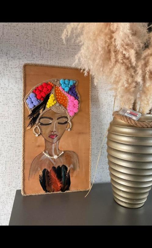 Prachtige handgemaakte 3-D wanddecoratie. Unieke creatie., Huis en Inrichting, Woonaccessoires | Wanddecoraties, Zo goed als nieuw