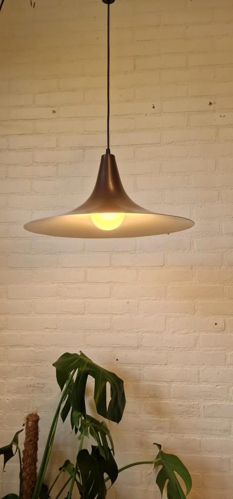 Vintage hanglamp - jaren '70 - Heksenhoed - 5 aanwezig, Huis en Inrichting, Lampen | Hanglampen, Gebruikt, Minder dan 50 cm, Kunststof