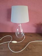 Te koop aangeboden glazen schemerlamp, Huis en Inrichting, Lampen | Tafellampen, Ophalen of Verzenden, Gebruikt