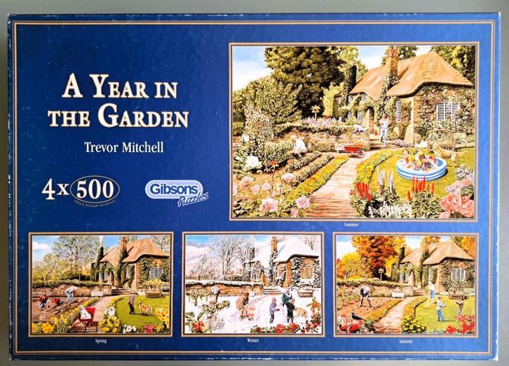 Gibsons puzzeldoos code G973 van Trevor Mitchell 4 x 500 st., Hobby en Vrije tijd, Denksport en Puzzels, Zo goed als nieuw, Legpuzzel