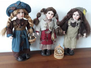Schattige Poppen _ porseleinen pop _ popje _ 7 stuks totaal beschikbaar voor biedingen