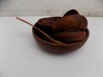 Pindaset retro teak vintage zeventiger jaren 1970, Huis en Inrichting, Ophalen of Verzenden, Gebruikt