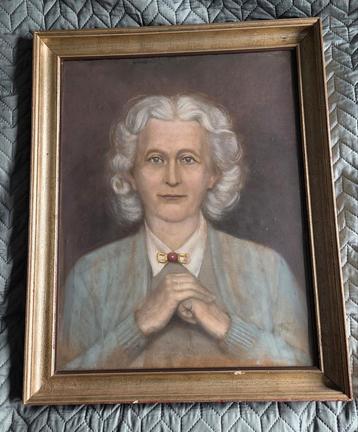 Portret van een Vrouw - Ingelijst beschikbaar voor biedingen