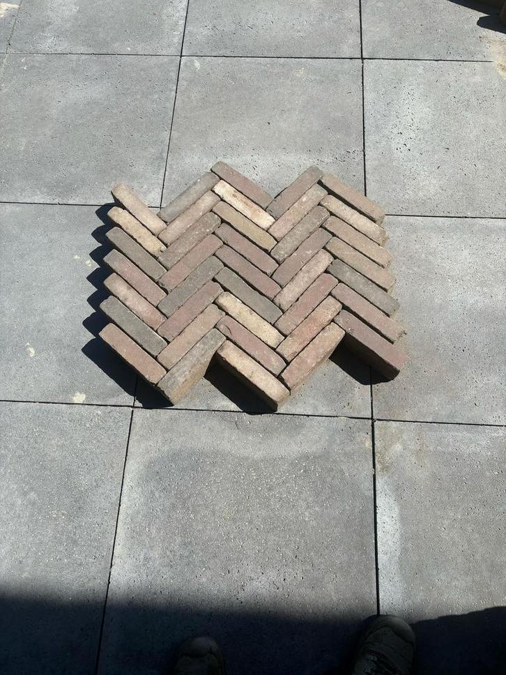 Oud hollands gebakken klinkers 55m2, Tuin en Terras, Terrasdelen en Vlonders, Zo goed als nieuw, Overige materialen, Ophalen of Verzenden