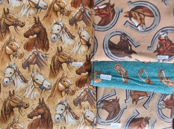 Paarden Quiltstoffen set 3 beschikbaar voor biedingen