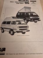 1986 Westfalia Joker Volkswagen camper bus T3 óók Syncro 4x4, Ophalen of Verzenden, Zo goed als nieuw, Volkswagen