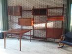 Vintage Royal System Wandrek Poul Cadovius Jaren 50, Ophalen, Gebruikt, 200 cm of meer, Glas