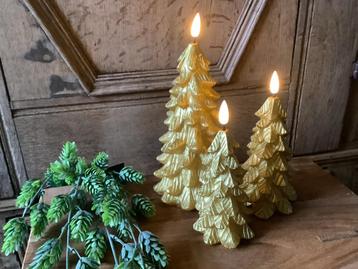 NIEUW set van 3 Countryfield kerstbomen led kaarsen beschikbaar voor biedingen