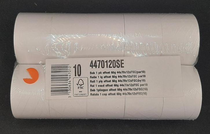 KASSAROL 44X70X12 10 rollen offset 60g (4470120SE), Diversen, Papierwaren, Nieuw, Ophalen