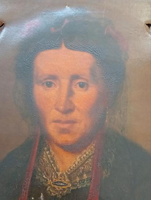 Olie op doek - beschadigd, te restaureren, Antiek en Kunst, Kunst | Schilderijen | Klassiek, Ophalen