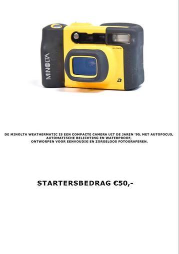 Minolta weathermatic beschikbaar voor biedingen