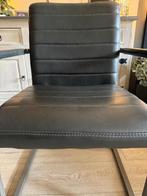 Eetkamer tafel en 6 stoelen 2 stoelen beschadigd, Ophalen, Gebruikt, Zwart, Metaal