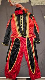 Compleet Pietenpak Rood/Zwart, Maat 52/54 (L), Kerstmis of Sinterklaas, Ophalen of Verzenden, Zo goed als nieuw