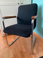 Chroom buisstoel industrial chique Gipsen 8x, Huis en Inrichting, Stoelen, Ophalen, Metaal, Zwart, Industrial, modern klassiek, eetkamerstoel, vergaderstoel,