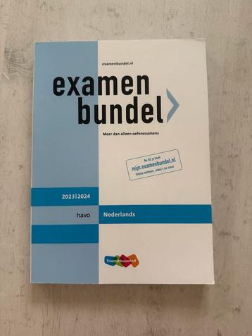 Examenbundel Nederlands HAVO 2023/2024 beschikbaar voor biedingen