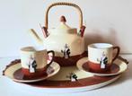 Art-Deco droste servies met twee kop en schotels, Antiek en Kunst, Ophalen of Verzenden