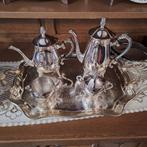 verzilverd theeservies, Antiek en Kunst, Antiek | Goud en Zilver, Ophalen, Zilver