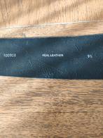 Zwarte leren riem - 95 cm, Kleding | Dames, Riemen en Ceinturen, 3 tot 5 cm, 90 tot 100 cm, Tailleriem, Ophalen of Verzenden