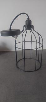 Hang kooilamp zwart draadframe, 30 x 20 cm, Huis en Inrichting, Ophalen of Verzenden, Zo goed als nieuw, Minder dan 50 cm