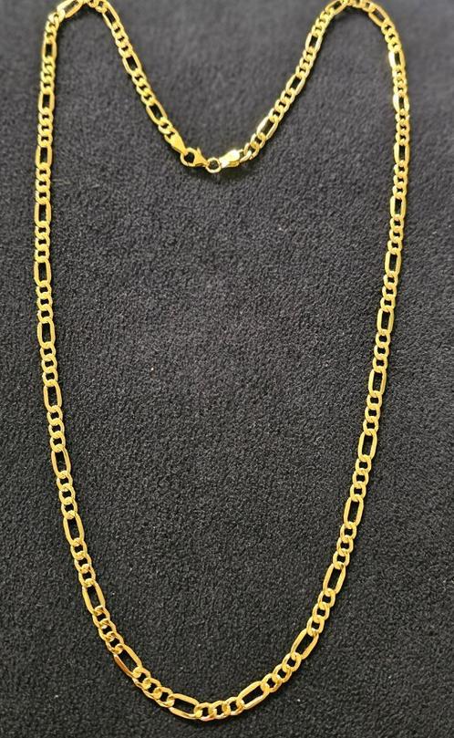 Figaro 14k goud ketting, Sieraden, Tassen en Uiterlijk, Kettingen, Nieuw, Goud, Goud, Ophalen of Verzenden