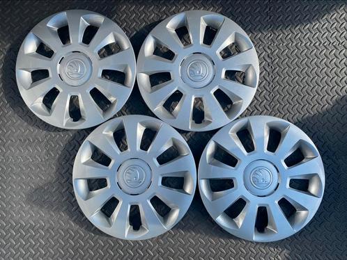 Set originele Skoda Citigo en Fabia wieldoppen 14 inch, Auto diversen, Wieldoppen, Gebruikt, Ophalen of Verzenden