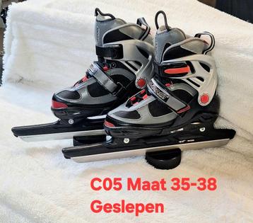 Zeer nette Nijdam verstelbare schaatsen maat 35-38 Geslepen! beschikbaar voor biedingen