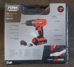 Accuboormachine Ferm 20 Volt 1.5 ah, Ophalen of Verzenden, Nieuw