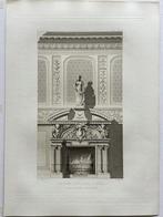 Gravure, 1877 - Architectuur, Klassiek Interieur Parijs, Verzenden