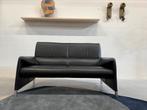 Leolux Felizia hoog Bank 2 zits zwart leer Design 160 sofa, Leolux, Tweepersoons, Ophalen of Verzenden, Zo goed als nieuw
