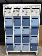 Vintage industriële Postkast kast 20 vakken / vintage design, Ophalen, Gebruikt, 150 tot 200 cm, Metaal