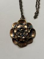 Hannu Ikonen bronzen ketting (65cm) met hanger. Vintage, Ophalen, Zo goed als nieuw, Zilver, Overige materialen