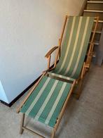 Vintage houten strandstoel, Ophalen, Gebruikt, Hout
