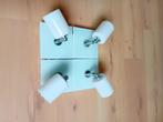 witte plafondlamp 4 spots, Ophalen, Zo goed als nieuw, Glas