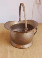 Mandje, bloempot van koper uit Moradabad, India, Ophalen of Verzenden