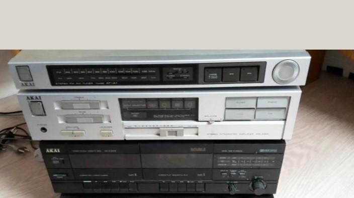 Akai Stereo Set - Tuner, Versterker, Cassettedeck, Audio, Tv en Foto, Stereo-sets, Gebruikt, Cassettedeck, Tuner of Radio, Akai