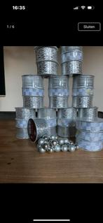 Zilverkleur kerstlint -rollen lint-kadolint, Ophalen of Verzenden