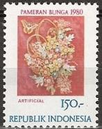 Indonesië 1980 - ZBL 990-991 - Nat. Bloemententoonstelling, Postzegels en Munten, Postzegels | Azië, Zuidoost-Azië, Verzenden