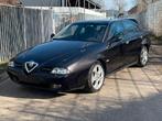 Alfa Romeo 166 3.0 V6 24V Sportronic, Auto's, Alfa Romeo, Zwart, Zwart, Leder, Bedrijf